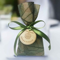 Bulboniera bomboniera sacchetto con bulbi da piantare e tag personalizzabile