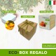 Confezione scatola regalo eco-box sapone e pianta calendula per lui, lei