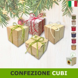 Eco-confezione regalo per eco-cubi green