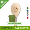 Kit mestolo utensile da cucina 30 cm personalizzato e sacchetto portaconfetti