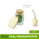 Eco-tag-segnaposto in legno 5x3 cm per bomboniere, gadgets, regali