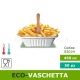 Eco-vaschetta 450ml per patatine fritte soluzione compostabile ecologica