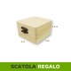 Scatolina regalo di legno 8x8x4,5cm per gadget-regali-bomboniere