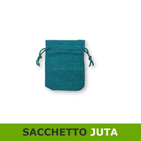 Acquista Sacchetto Juta 7x9 Cm Zaffiro