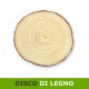 Sottopentola, base centrotavola, disco di legno naturale 15-16-cm con corteccia