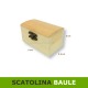 Scatolina di legno 5,5x9,5cm a forma di baule