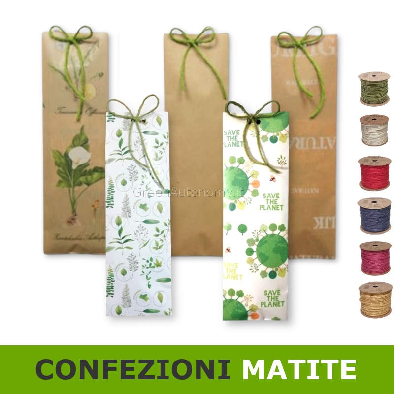 Eco-confezione regalo per eco-matita da piantare sprout. Made in Italy