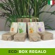 Eco-box regalo confezione 4 saponi naturali aloe-lavanda-calendula-miele