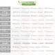 Font-caratteri disponibili per personalizzare 100 matite sprout