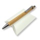 Penna bambù personalizzata e scatolina portaconfetti bianca per bomboniere 