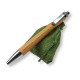 Penna personalizzata in bamboo con sacco-sacchetto verde per bomboniere-regali-gadget