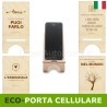 Eco-porta cellulare ecologico con frase. Idea regalo per lui-lei