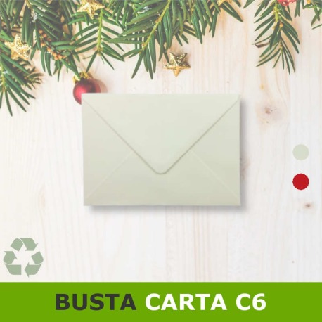 Busta di carta colorata 114x162 mm per biglietti–cartoline-lettere A6