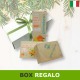 Box regalo crema mani calendula-aloe e sapone calendula. Idea regalo di natale ecobio