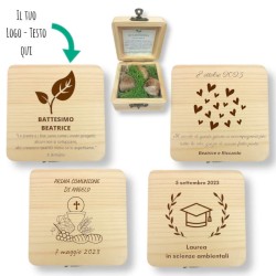 bulboniera scatola bomboniera da personalizzare per battesimo-comunione-laurea-matrimonio