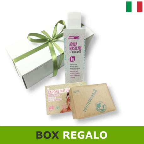 cofanetto regalo struccante con acqua micellare e sapone