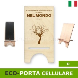 Eco-porta cellulare ecologico con frase per lui-lei
