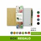 BOX.1 Eco-box regalo con matita piantabile e blocco note con penna