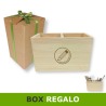 Box regalo portapenne organizer scrivania di legno personalizzato