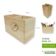 Dimensioni portapenne organizer scrivania di legno personalizzato box.15