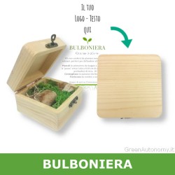 bulboniera scatola - bomboniera originale green da personalizzare con bulbi