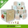 Kit 25 eco-cubi da piantare per bomboniere utili-ecologiche-originali