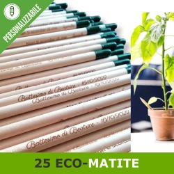 Kit eco-matite da piantare personalizzate per bomboniere