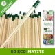Kit 50 eco-matite piantabili personalizzate per bomboniere comunione-battesimo-cresima