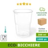 Scatola bicchieri da cocktail e birra 300 ml in bioplastica monouso PLA