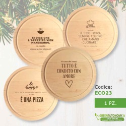 idea regalo tagliere tondo personalizzato eco23