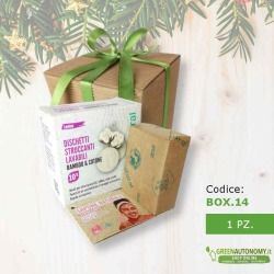 Box regalo natale con dischetti struccanti ecologici lavabili e sapone naturale