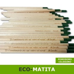 Eco-matita Sprout pomodoro ciliegino personalizzata con frase