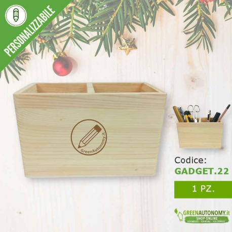 Porta penne organizer da scrivania personalizzato per gadget regalo di Natale