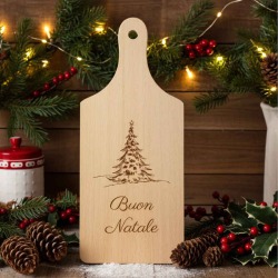 idee regalo natale tagliere legno personalizzato con testo-immagine