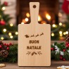 Tagliere personalizzato in legno FSC - regalo originale di Natale per lei-lui
