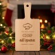 Tagliere personalizzato in legno FSC regalo originale di natale per lei