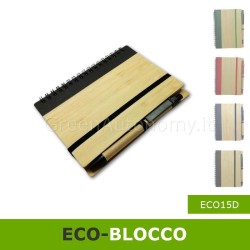 blocco note taccuino agenda colore nero regalo ecologico per amici, parenti, colleghi