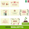 Eco-biglietto auguri di natale in carta da piantare e far germogliare