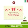 Eco-biglietto auguri di natale in carta piantabile