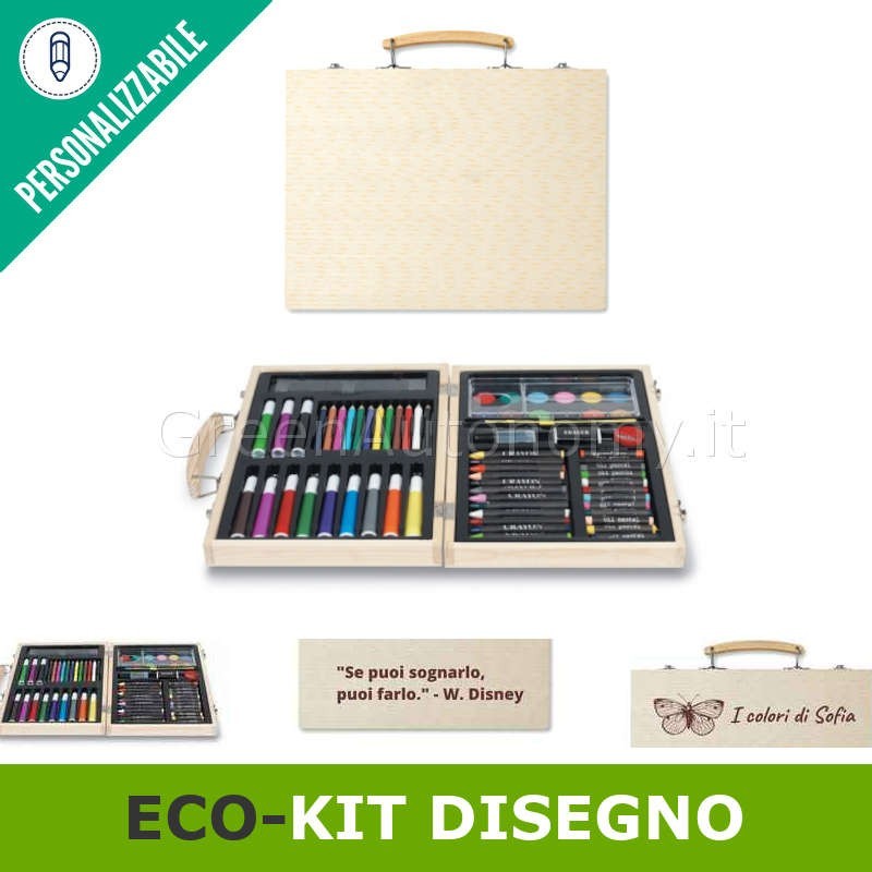 Kit da disegno personalizzabile idea regalo per bambine-bambini creativi