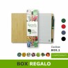 BOX.1 Eco-box regalo con matita piantabile e blocco note con penna