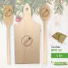 Box regalo natale set mestolo cucchiaio-paletta-tagliere personalizzati per chef cuochi