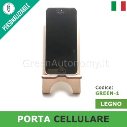 Porta cellulare tablet legno personalizzabile
