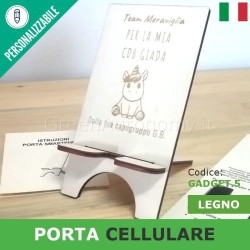 Il miglior gadget porta smartphone cellulare in legno personalizzabile