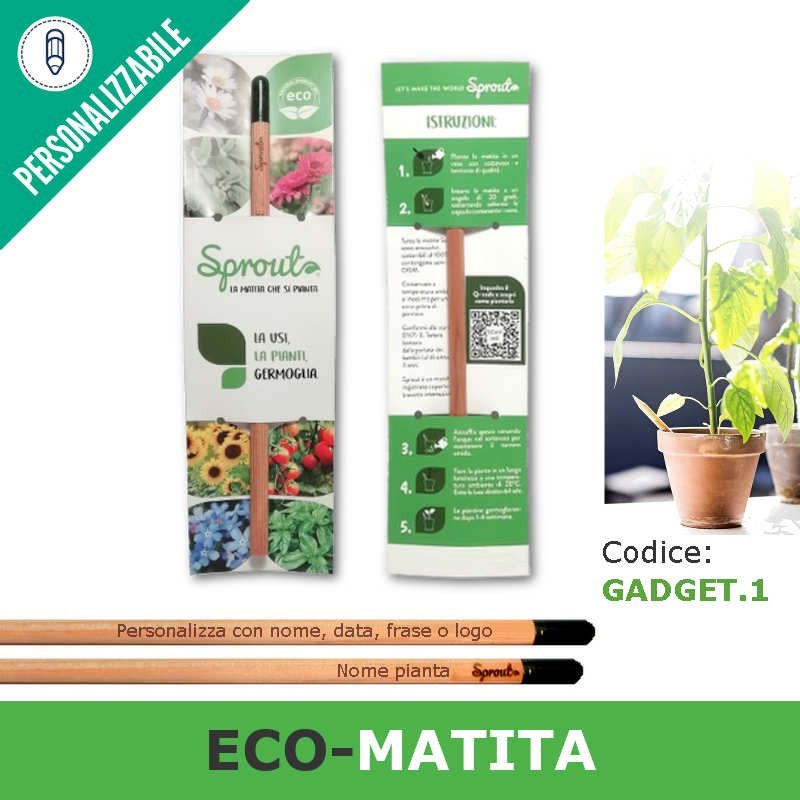 eco-matite da piantare da personalizzare per gadget