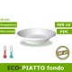 Eco-piatto fondo 460 ml, tondo, biodegradabile 50 pezzi