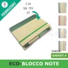 Blocco note taccuino-agenda personale da personalizzare come gadget ecologico
