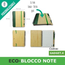 Dimensioni blocco note taccuino-agenda personale da personalizzare come gadget idea regalo