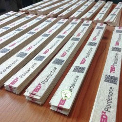 bracciale-braccialetto in carta da piantare gadget per tedx