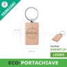 Gadget portachiave personalizzato ecologico 5,1x3,2cm